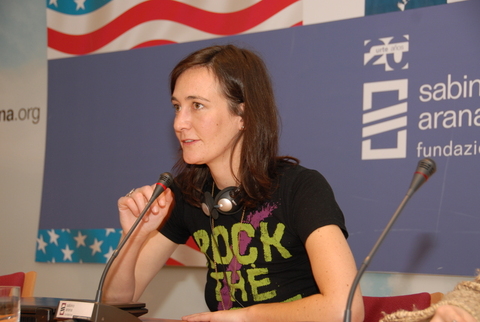 Argazkia: Hitzaldia Gazteak eta politika. USA08ko hauteskundeetako esperientzia deitu da 